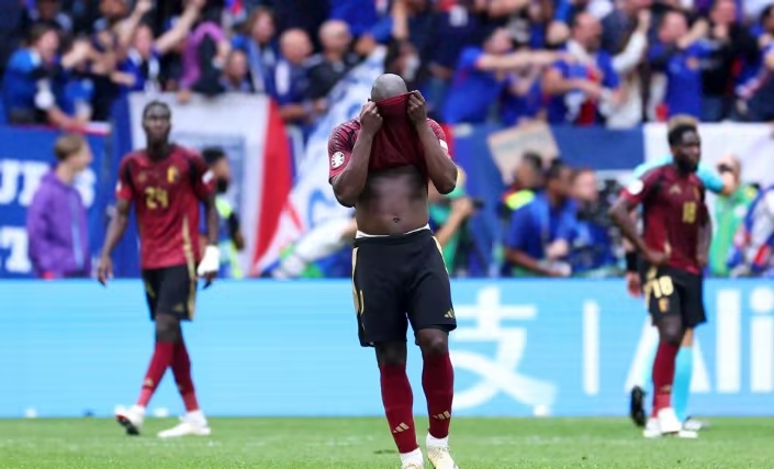 比利时队在比赛中遭遇了无情淘汰