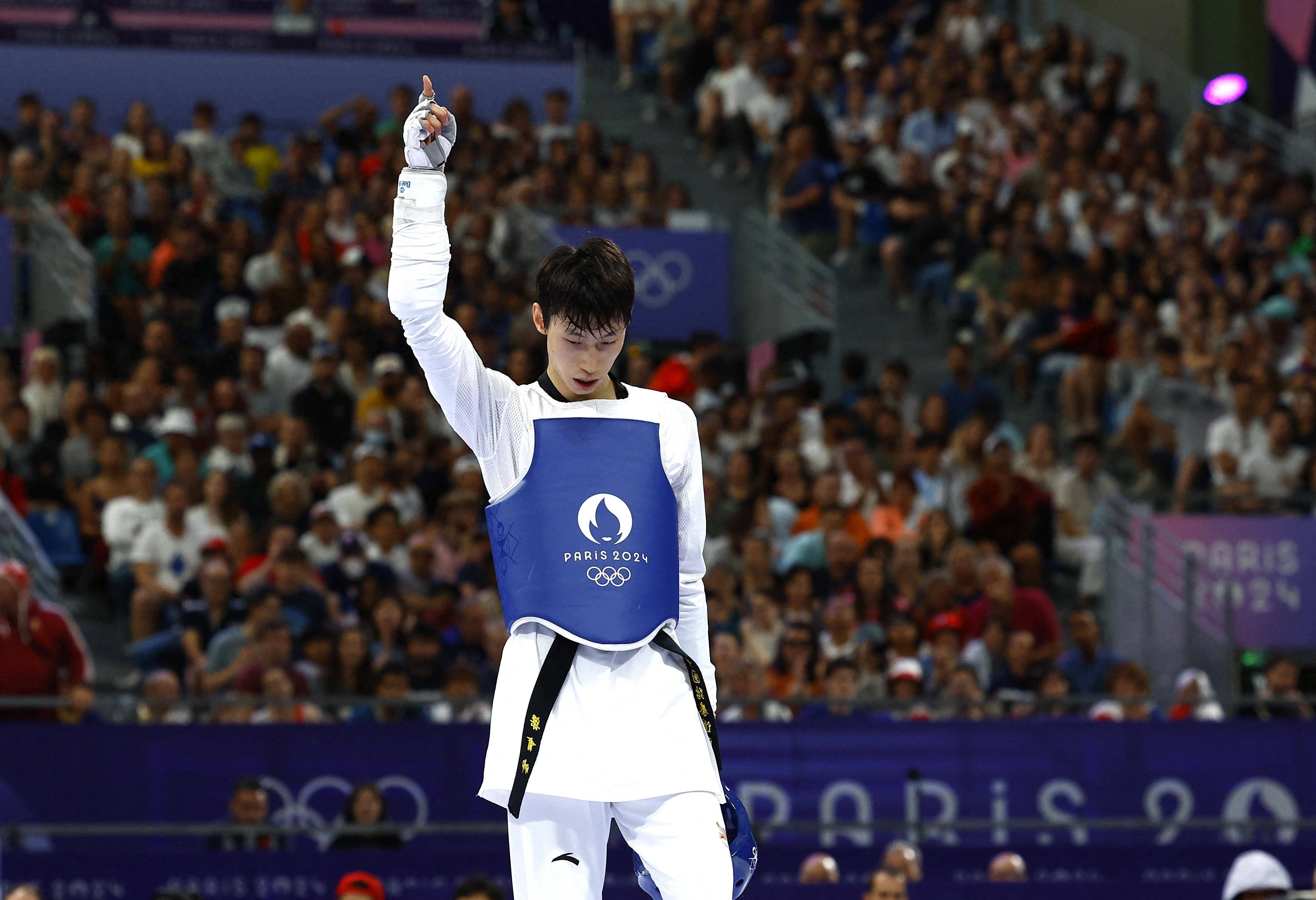 跆拳道比赛丹麦选手夺得金牌