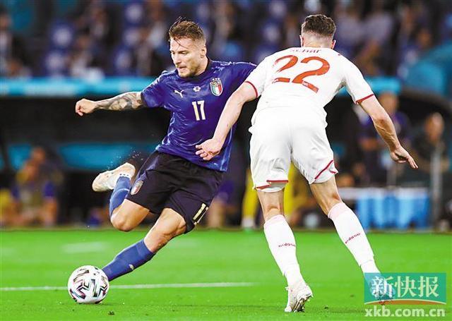 意大利队在迎战瑞士队的比赛中力挫对手